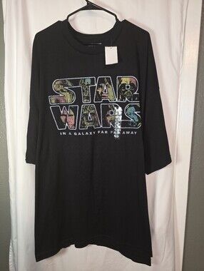 Star Wars Mad Engine Men's Graphic T-Shirt Black 5XL Retro Comic Art Big & Tall